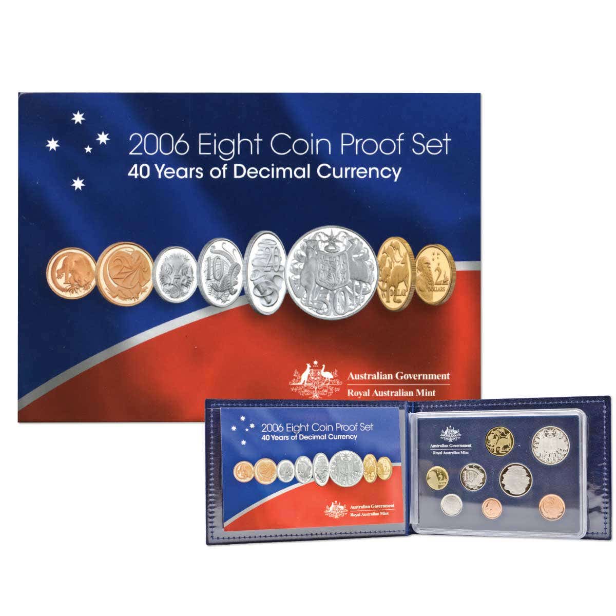 Australia Decimal Currency 40th Anniversary 2006 8-Coin Proof Set - Image 3
