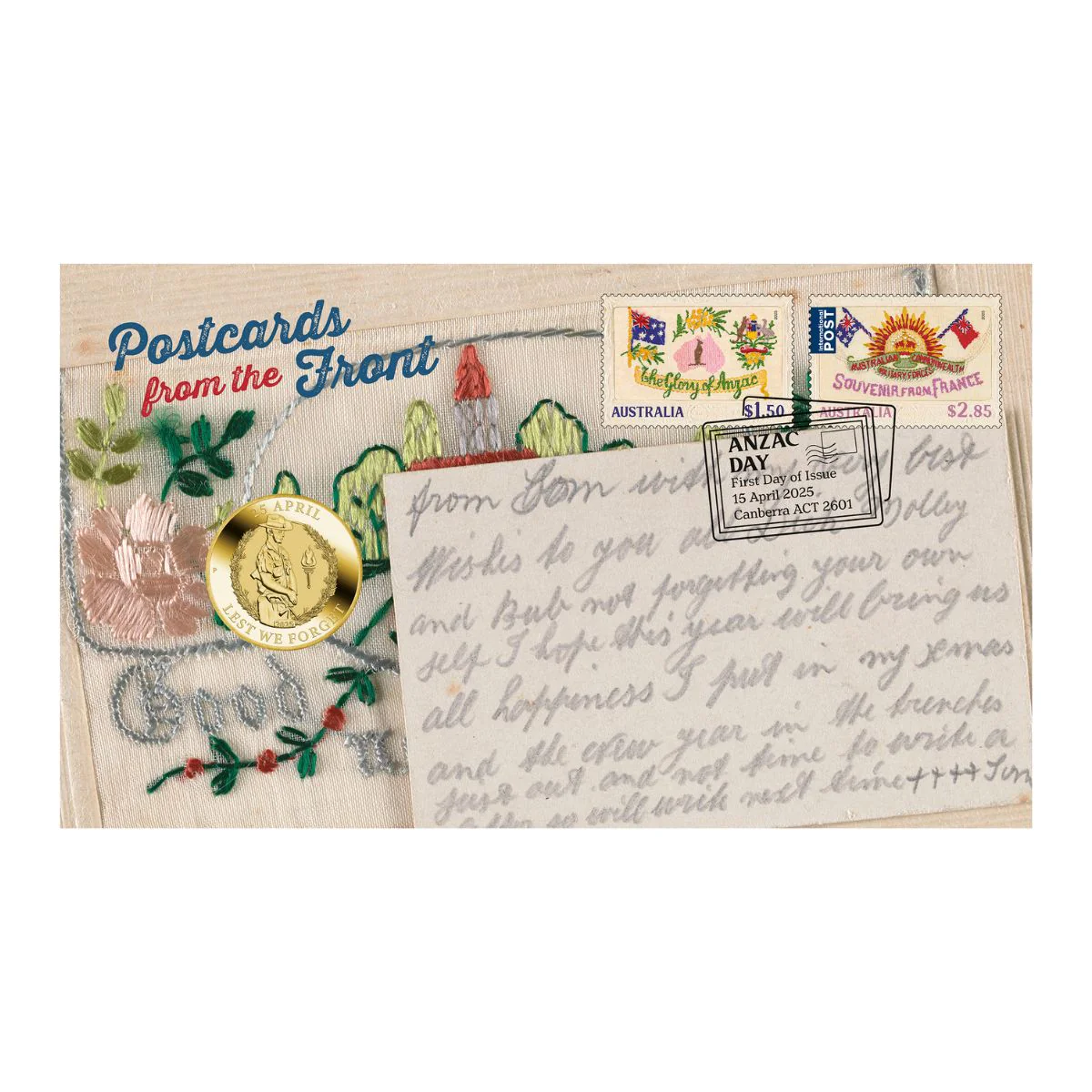 ANZAC Day 2025 $1 Stamp & Coin Cover - Image 4