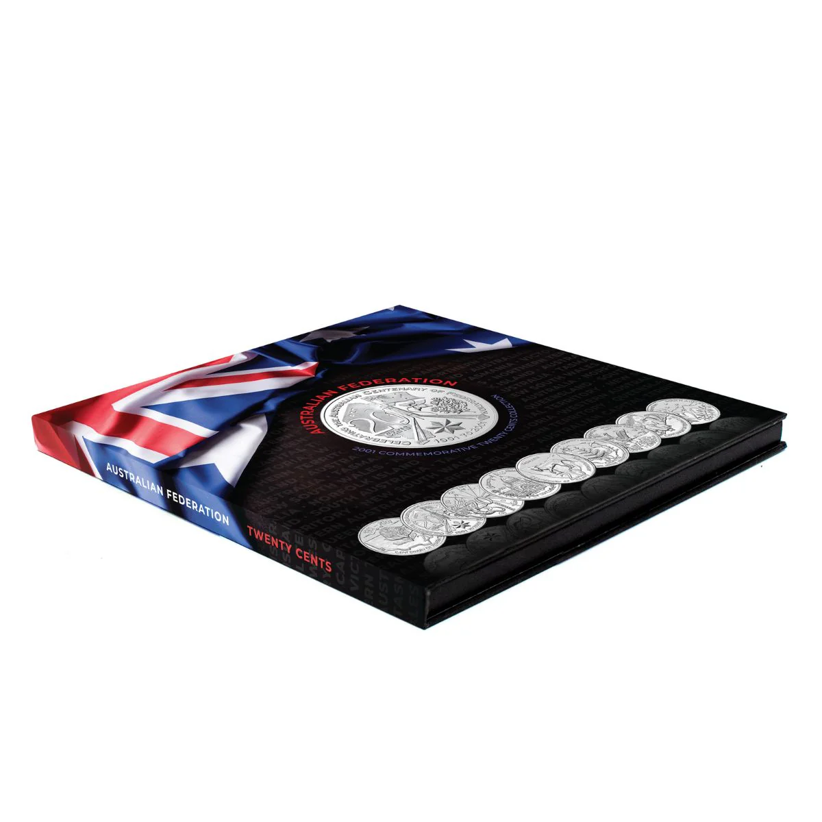 Australia Federation Centenary 2001 20c & 50c States & Territories Uncirculated 19-Coin Portfolio - Image 6