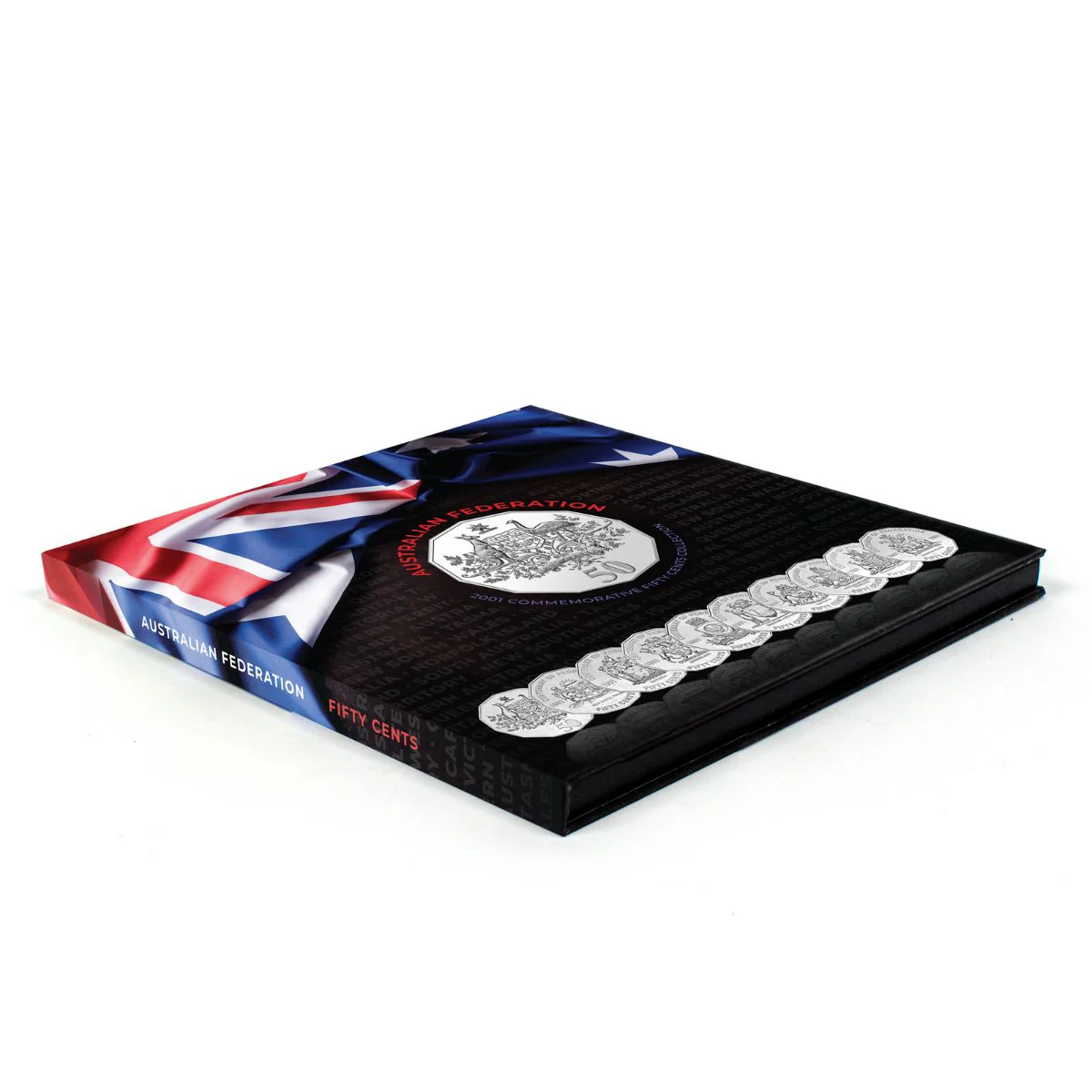 Australia Federation Centenary 2001 20c & 50c States & Territories Uncirculated 19-Coin Portfolio - Image 13