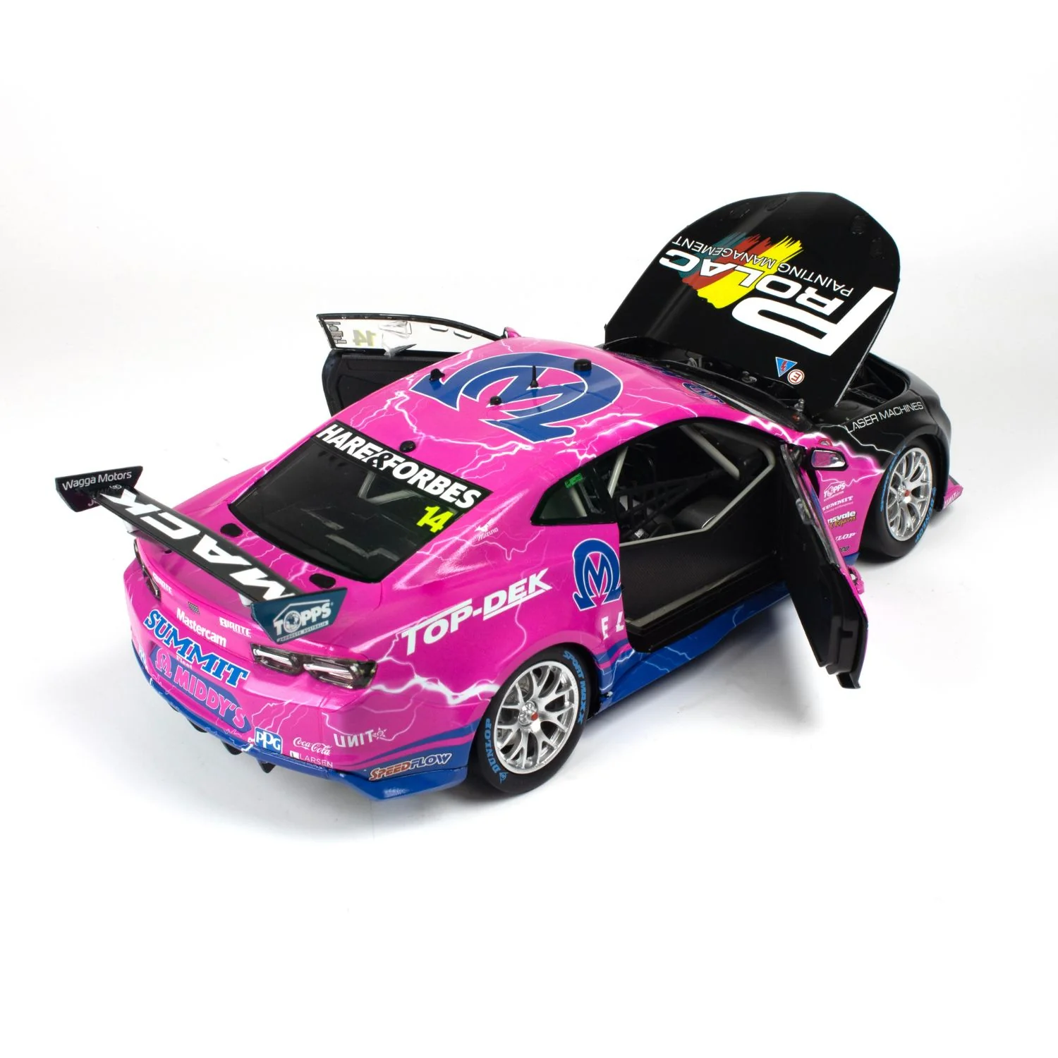 CHEVROLET CAMARO GEN3 ZL1 - BJR - FULLWOOD #14 - 2023 Beaurepaires Melbourne 400 - Race 4 - 1:18 Scale Diecast Model Car - Image 12