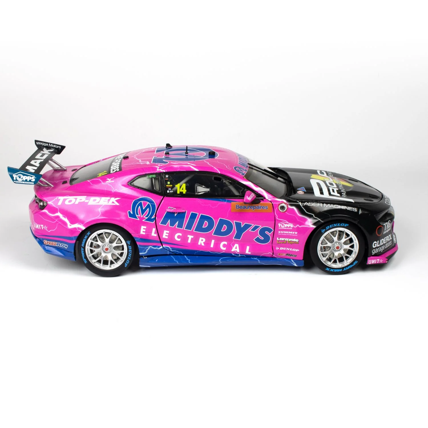 CHEVROLET CAMARO GEN3 ZL1 - BJR - FULLWOOD #14 - 2023 Beaurepaires Melbourne 400 - Race 4 - 1:43 Scale Diecast Model Car - Image 6