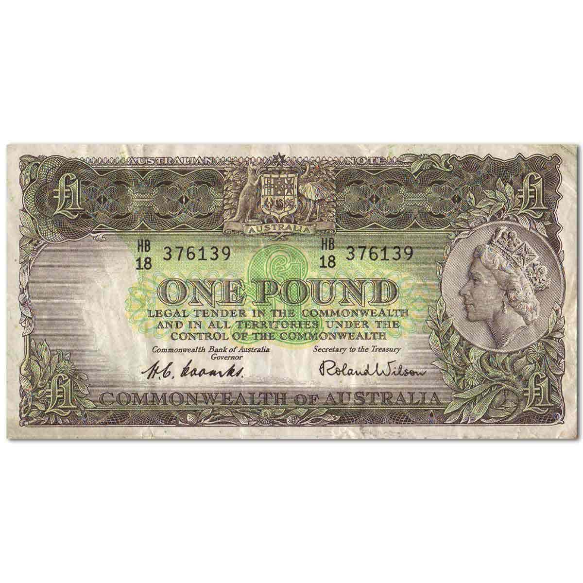 Australia Elizabeth II 1953-61 Fine-Very Fine 4-Note Type Set - Image 3