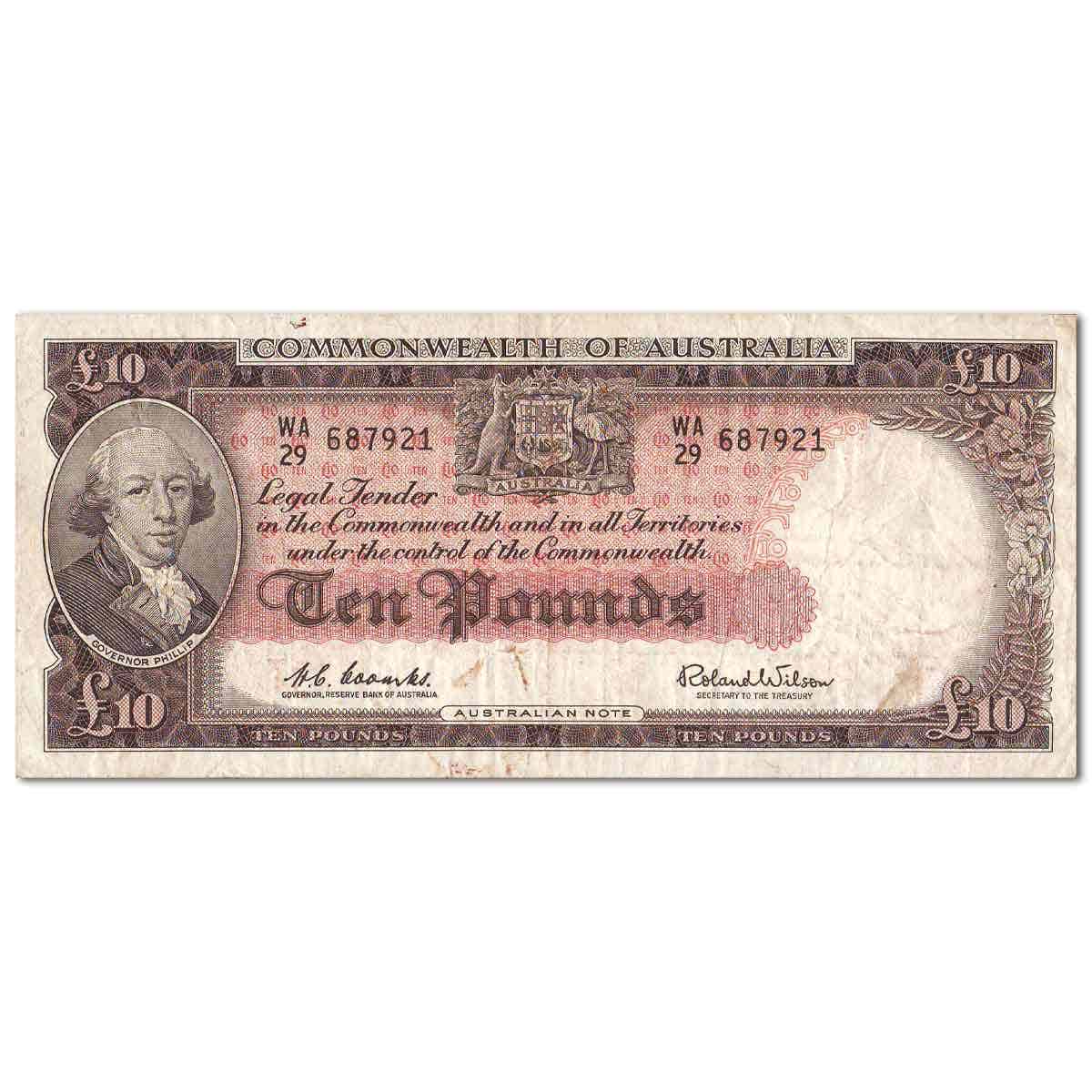 Australia Elizabeth II 1953-61 Fine-Very Fine 4-Note Type Set - Image 5