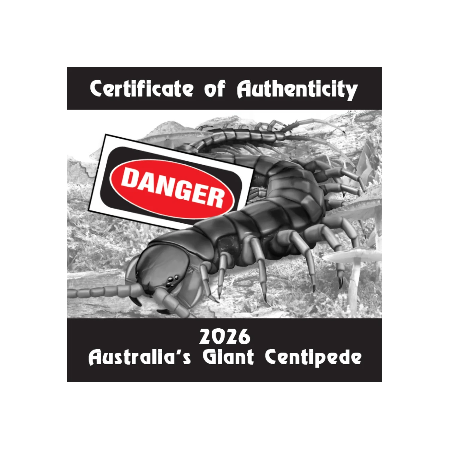 Deadly & Dangerous 2026 $1 Giant Centipede 1oz Silver Proof Coin - Image 6