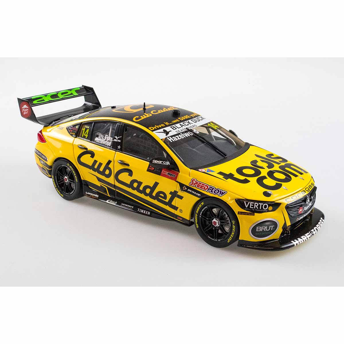 HOLDEN ZB COMMODORE - BJR  CUB CADET MOWERS - HAZELWOOD/FIORE #14 - 2021 Bathurst 1000 - 1:18 Scale Diecast Model Car - Image 4