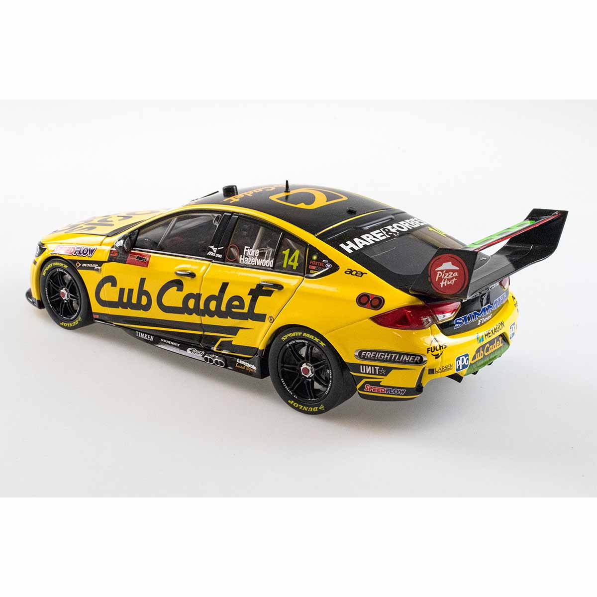 HOLDEN ZB COMMODORE - BJR  CUB CADET MOWERS - HAZELWOOD/FIORE #14 - 2021 Bathurst 1000 - 1:18 Scale Diecast Model Car - Image 5