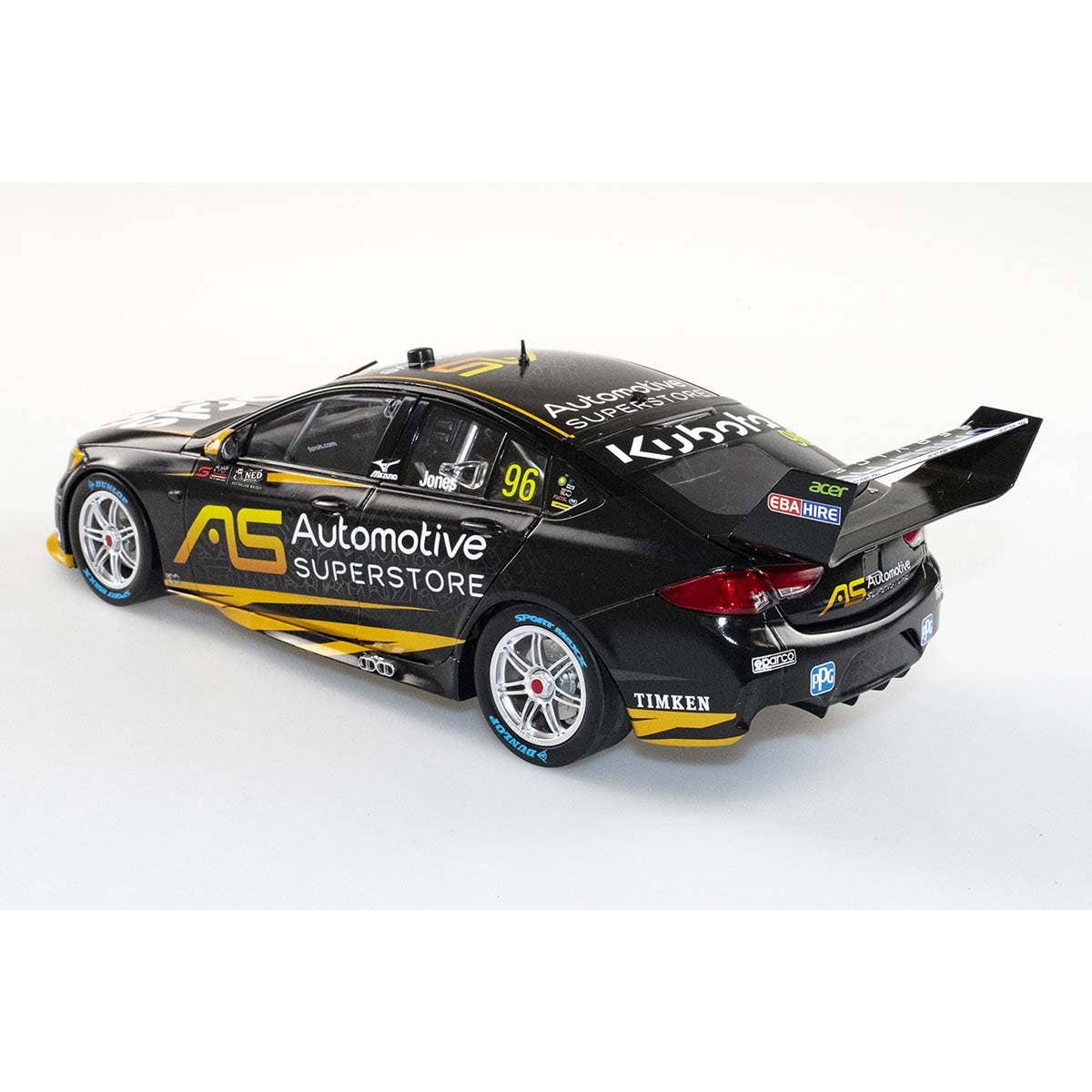 HOLDEN ZB COMMODORE - BJR - MACAULAY JONES #96 Automotive Superstore - 2022 NED Whisky Tasmania Supersprint Race 4 - 1:43 Scale Diecast Model Car - Image 4
