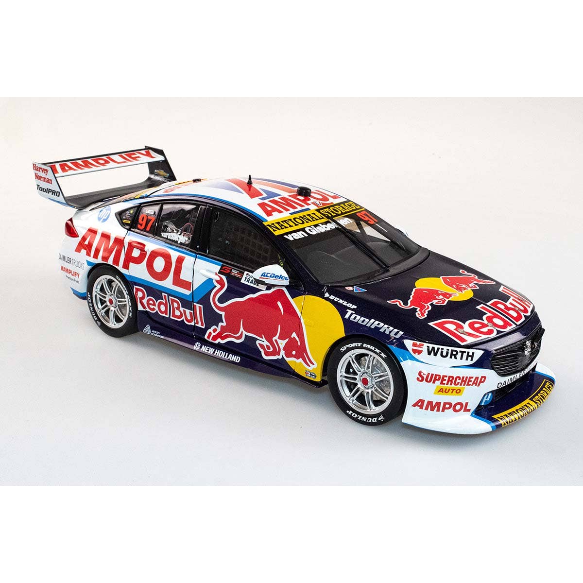 HOLDEN ZB COMMODORE - RED BULL AMPOL RACING - SHANE VAN GISBERGEN #97 - 2022 Bunnings Trade Perth Supernight Race 10 - 600th Holden Race Win - Winner - 1:43 Scale Diecast Model Car - Image 3