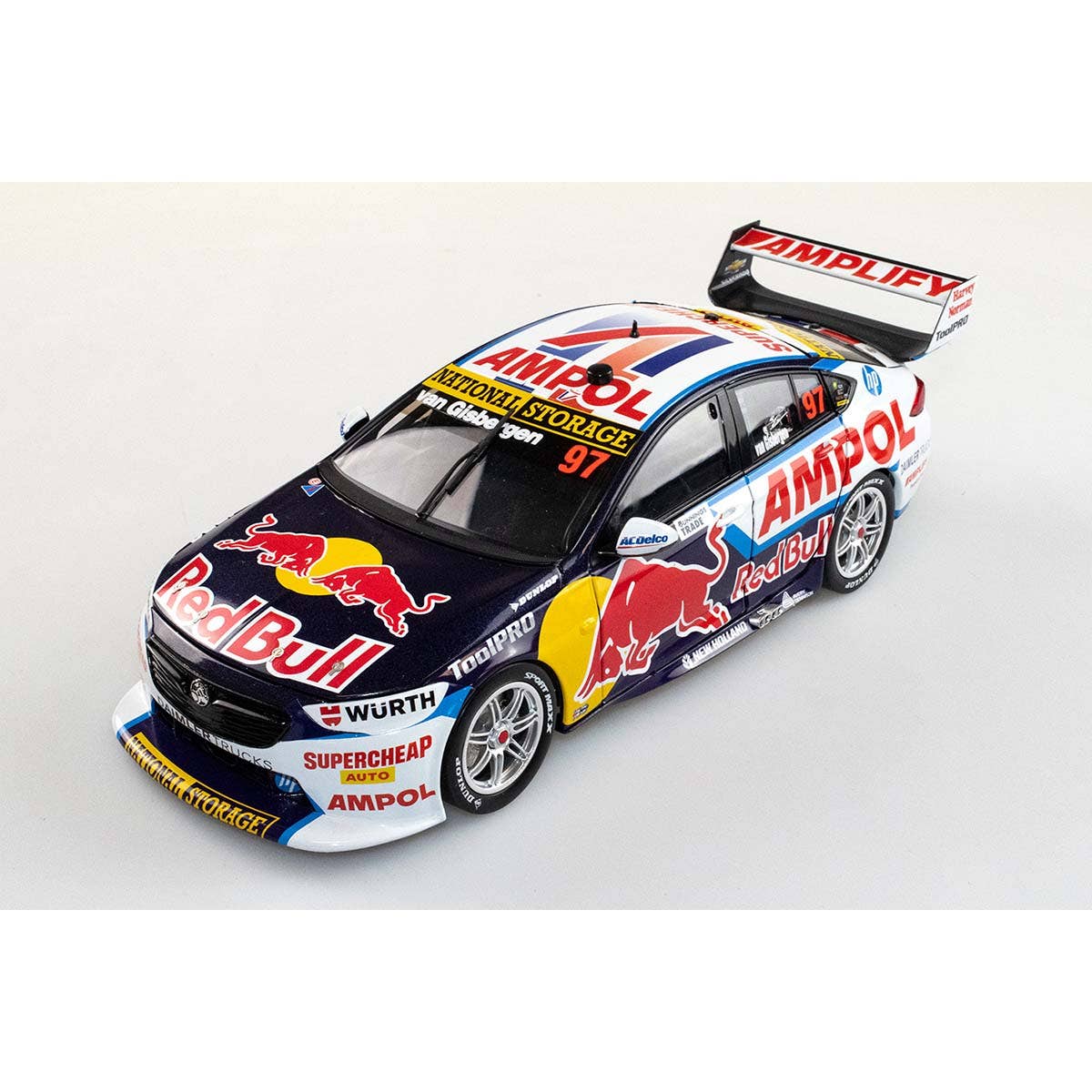 HOLDEN ZB COMMODORE - RED BULL AMPOL RACING - SHANE VAN GISBERGEN #97 - 2022 Bunnings Trade Perth Supernight Race 10 - 600th Holden Race Win - Winner - 1:43 Scale Diecast Model Car - Image 4