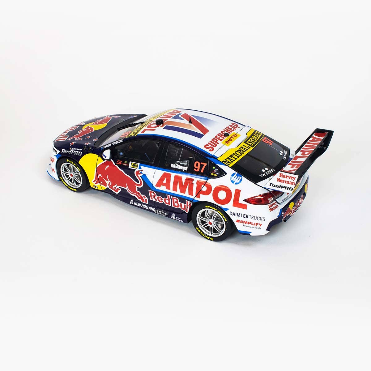 HOLDEN ZB COMMODORE - RED BULL AMPOL RACING - VAN GISBERGEN #97 - 2022 ITM Auckland Supersprint (Last Race at Pukekohe) - 1:43 Scale Diecast Model Car - Image 4