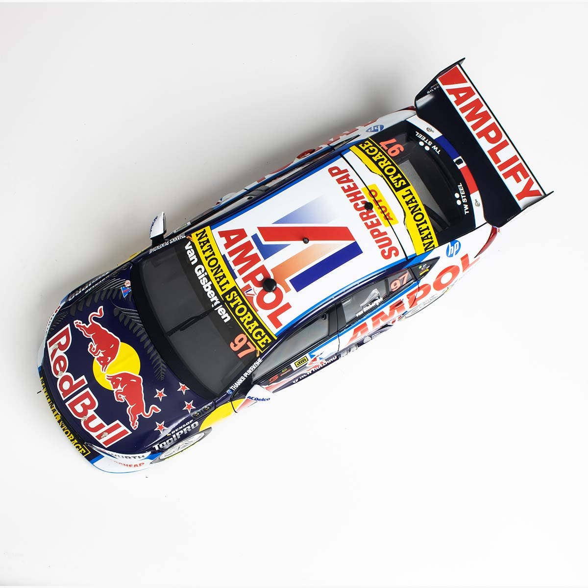 HOLDEN ZB COMMODORE - RED BULL AMPOL RACING - VAN GISBERGEN #97 - 2022 ITM Auckland Supersprint (Last Race at Pukekohe) - 1:43 Scale Diecast Model Car - Image 5