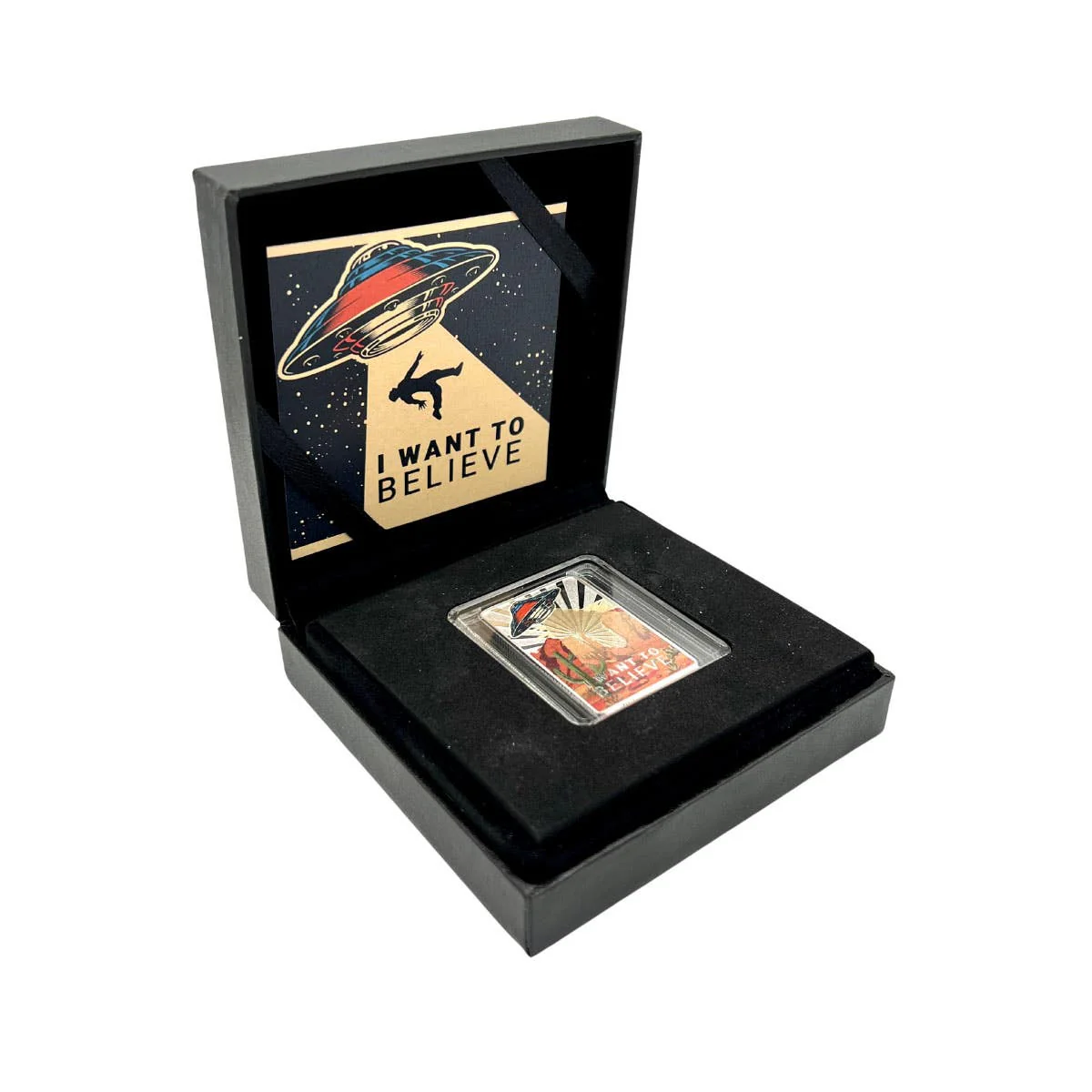 I Want To Believe 2023 2,000Fr 1oz Silver Brilliant Uncirculated Coin - Image 3