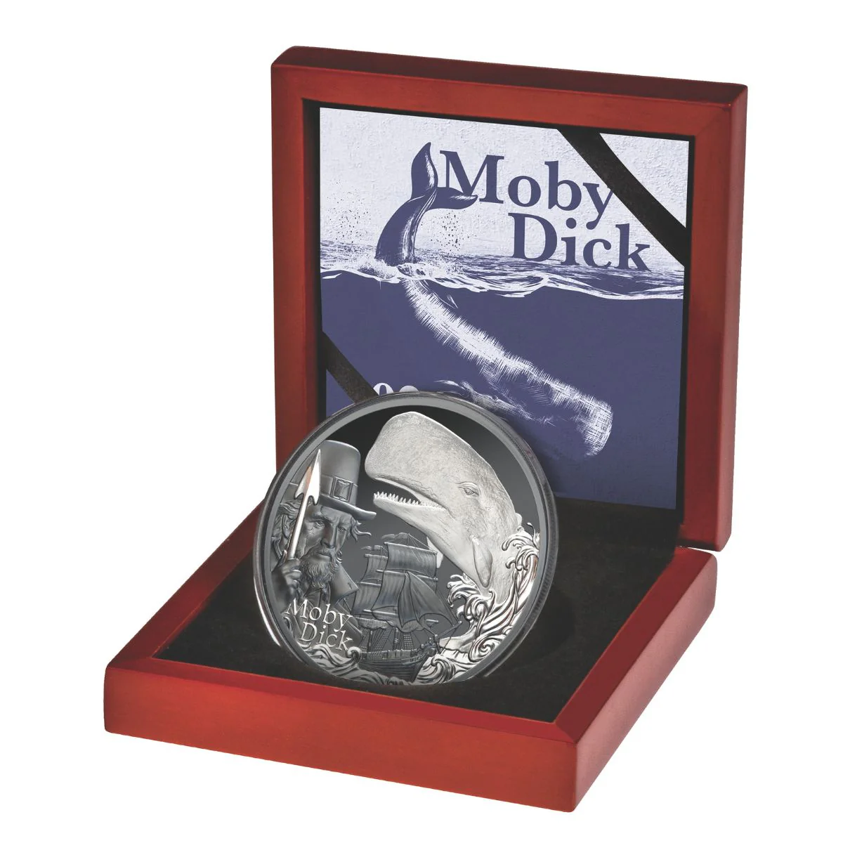 Moby Dick 2026 $5 2oz Silver Black Proof Coin - Image 3